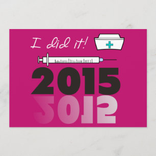 Invitation Infirmière Casquette de la fête de graduation #2