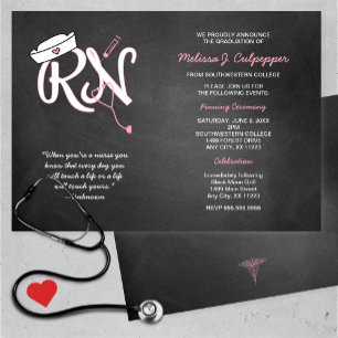 Invitation Infirmière infirmière de la RN cérémonie d'aiguill