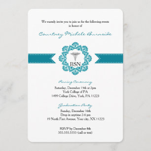 Invitation Infirmière pinning ou remise de diplômes RN BSN tu