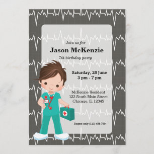 Invitation Infirmière pour enfants