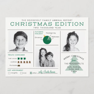 Invitation Infographie de Noël amusant