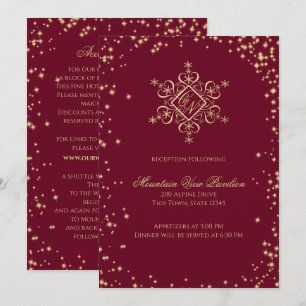 Invitation Informations sur les flocons de neige d'hiver en o