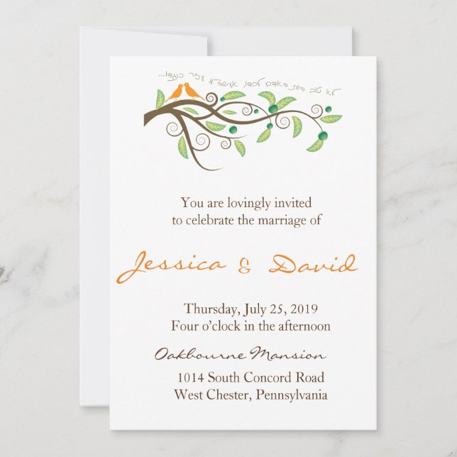 Invitation Inséparables (Devant)