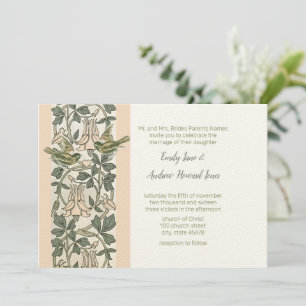 Invitation Inséparables Blush Pink HoneySuckle Floral Mariage