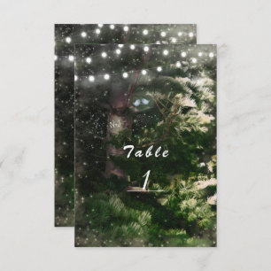 Invitation Inséparables + Pine Tree Night Mariage Numéro de t