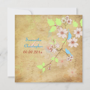 Invitation Inséparables Vintages/polices do-it-yourself, et a