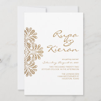 Invitation inspirée de l'Inde | Paisley