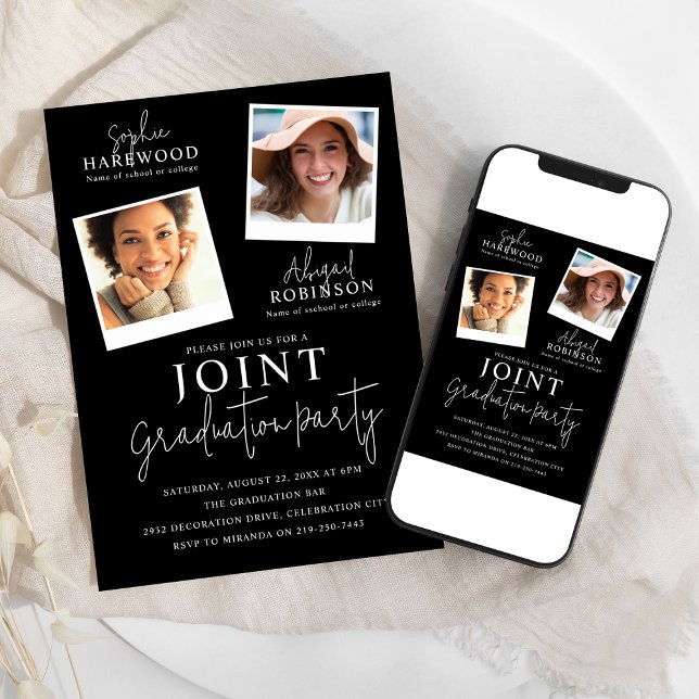 Invitation instantanée de la partie de graduation  (Créateur téléchargé)