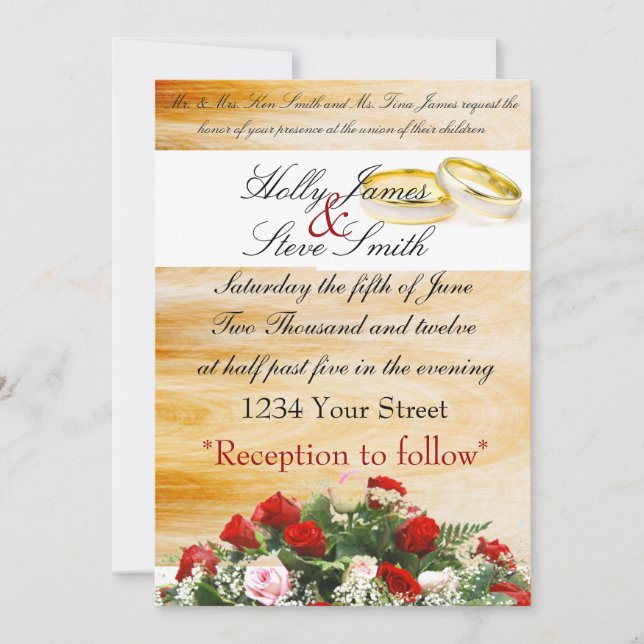 Invitation Invasion mariage 2 (Devant)