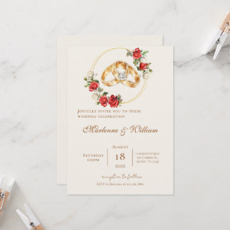 Invitation Invitación Boho Floral Wedding