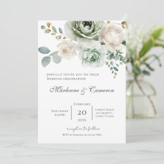Invitation Invitación Boho Floral Wedding