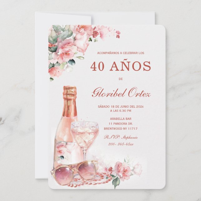 Invitation Invitación de 30 Años Mujer (Devant)
