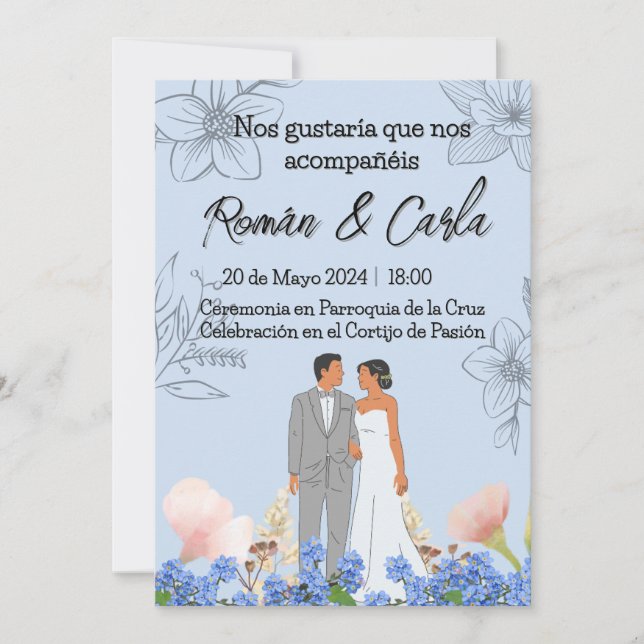 Invitation Invitación de Boda (Devant)