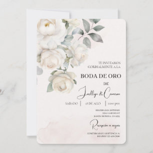Invitation Invitación de boda de oro