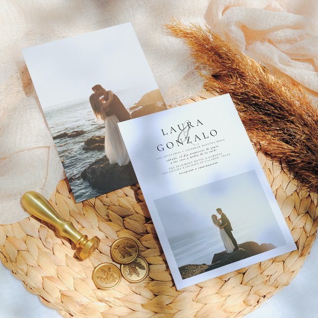 Invitation Invitación de Boda Elegante y Sencilla (Créateur téléchargé)