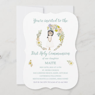 Invitation Invitación de Comunión MAITE