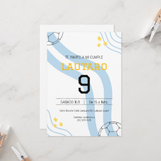 Invitation Invitación de cumpleaños Argentina