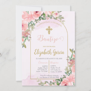 Invitation Invitación elegante para bautismo
