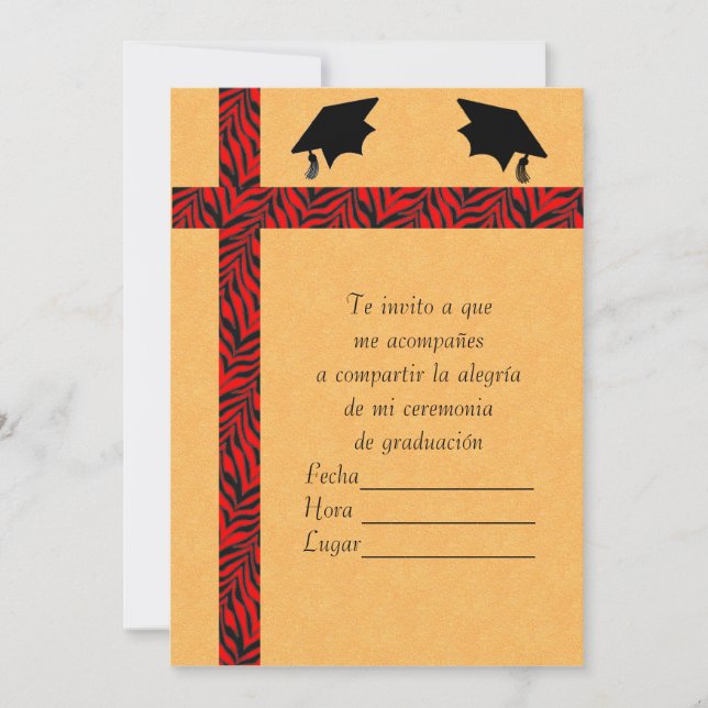 Invitation Invitacion Graduacion 1 (Devant)