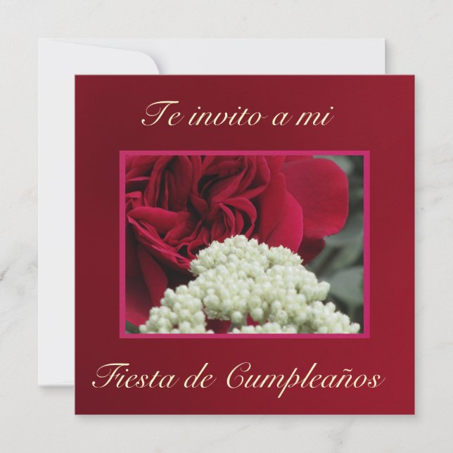 Invitation Invitación - L'invito a mi Fiesta de Cumpleaños (Devant)