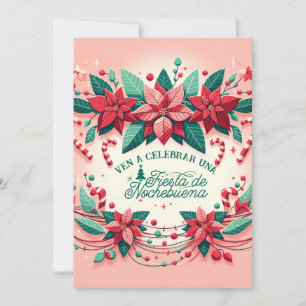 Invitation Invitación Mexican Fiesta de Nochebuena espagnol