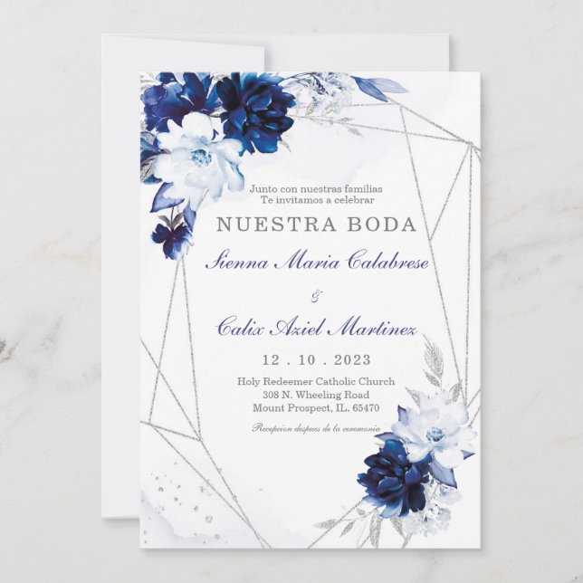 Invitation Invitacion para boda en espanol (Devant)