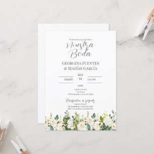 Invitation Invitación para Boda español