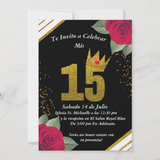 Invitation Invitacion para quinceañera 
