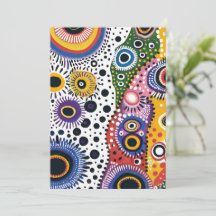 Invitación Psicodélica Retro. Invitación a fiesta