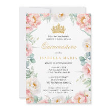 Invitacion Quinceañera Pink Para Editeur En Españo