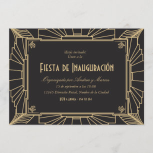 Invitation Invitación temática de 1920 fiesta de investiación