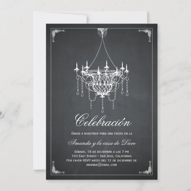 Invitation Invitaciones de la fiesta de araña rústica (Devant)