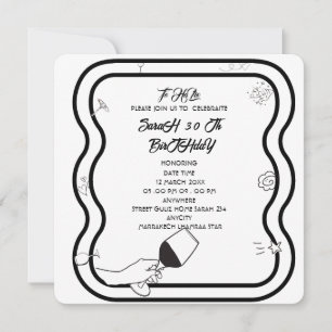 Invitation Invitatiatiatio. anniversaire modifiable Invi main