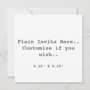 Invitation Invitation...