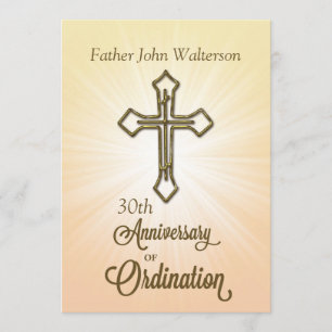 Invitation Invitation, 30e anniversaire de l'ordination