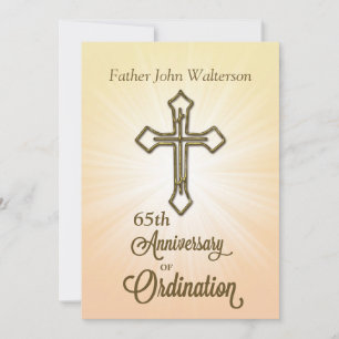 Invitation Invitation, 65e anniversaire de l'ordination