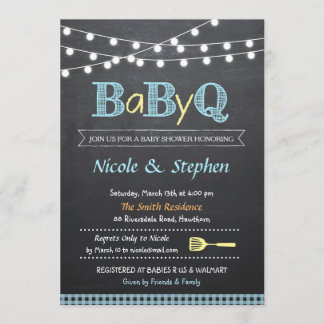 Invitation Invitation/Babyq de baby shower de BBQ