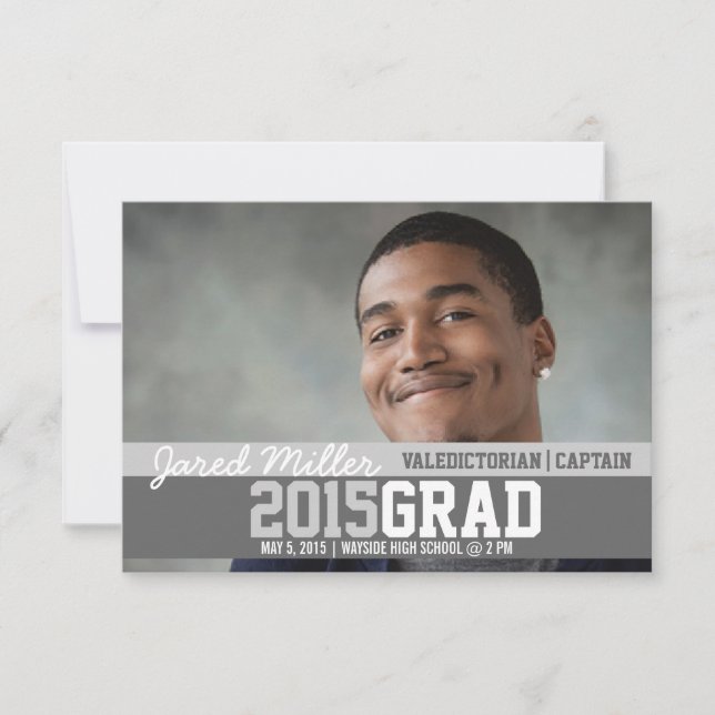 Invitation Invitation/Faire-part de diplôme| GRADE (Devant)