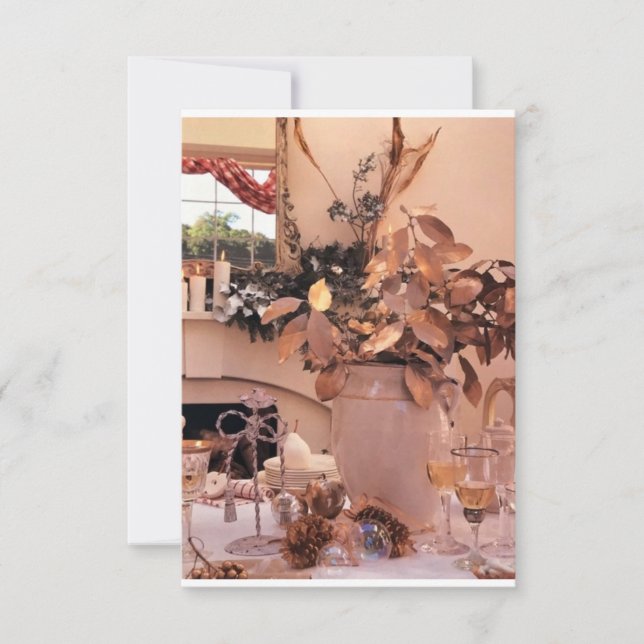 INVITATION **INVITATION POUR UNE SOIRÉE OU UN DINER DE THANKS (Devant)