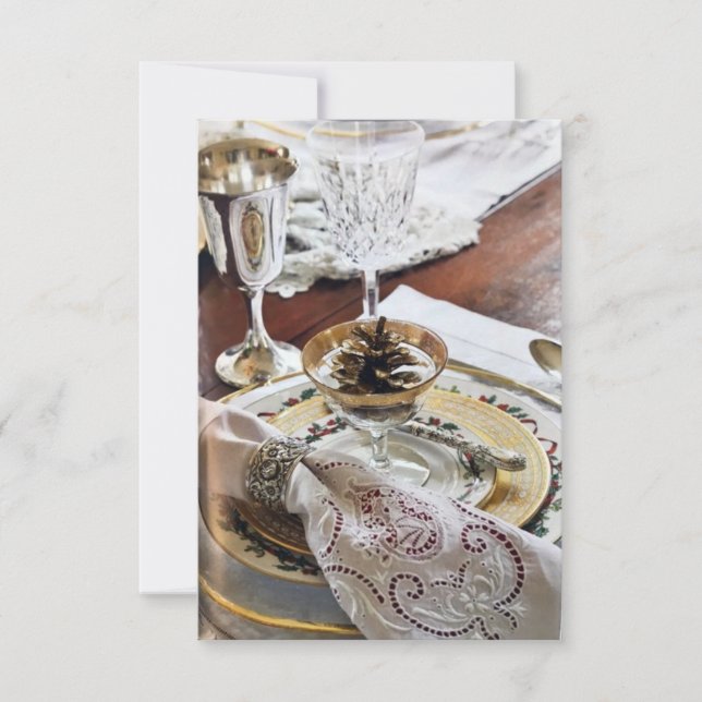 INVITATION **INVITATION POUR UNE SOIRÉE OU UN DINER DE THANKS (Devant)