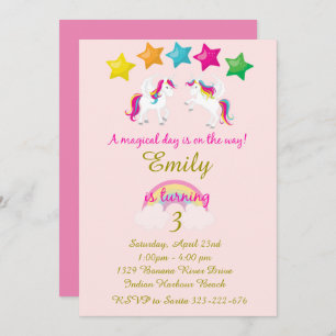 Invitation Invitation, rose et or d'anniversaire de la
