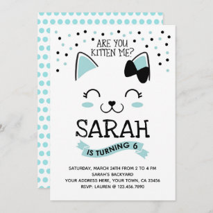 Invitations D Chat Noir Anniversaires Zazzle Ca