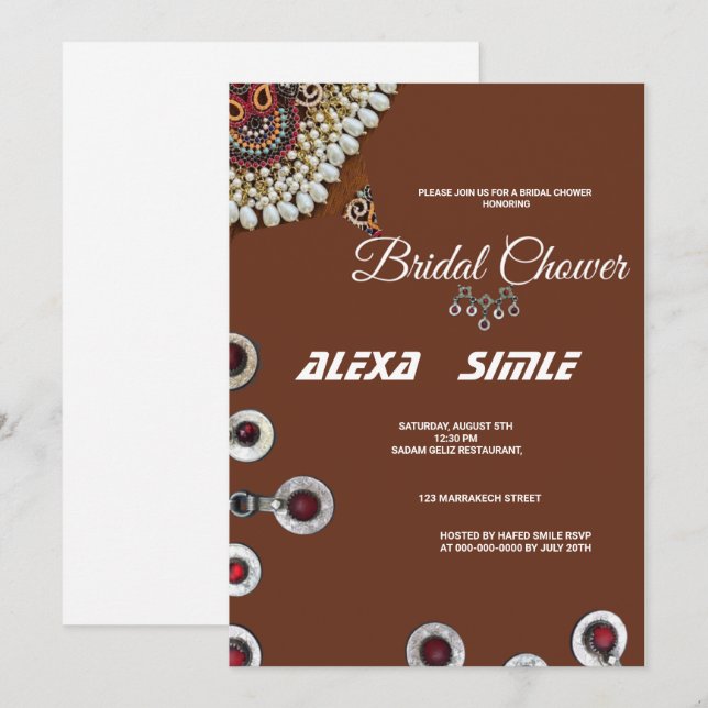 Invitation Invite de mariage Printables (Devant / Derrière)