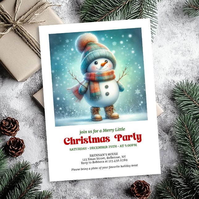 Invitation Inviting funny snowman invite holiday editable (Inviting funny snowman invite holiday cheer digital

)