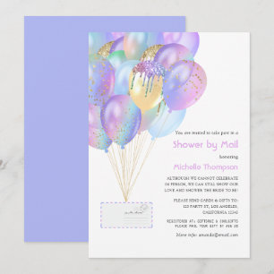 Invitation Iridescente Rainbow Baby ou Fête des mariées par c