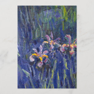 Invitation Irises Claude Monet