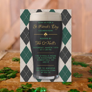 Invitation Irish Guinness Pint St. Patrick's Day Party