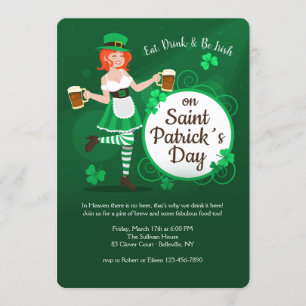 Invitation irlandaise à manger, boire et être