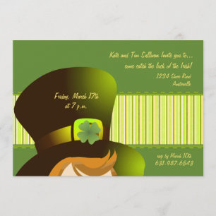 Invitation irlandaise de partie de casquette