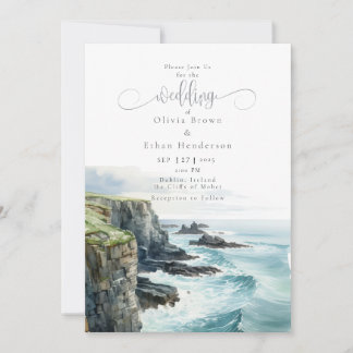 Invitation Irlande Falaises de Moher Mariage